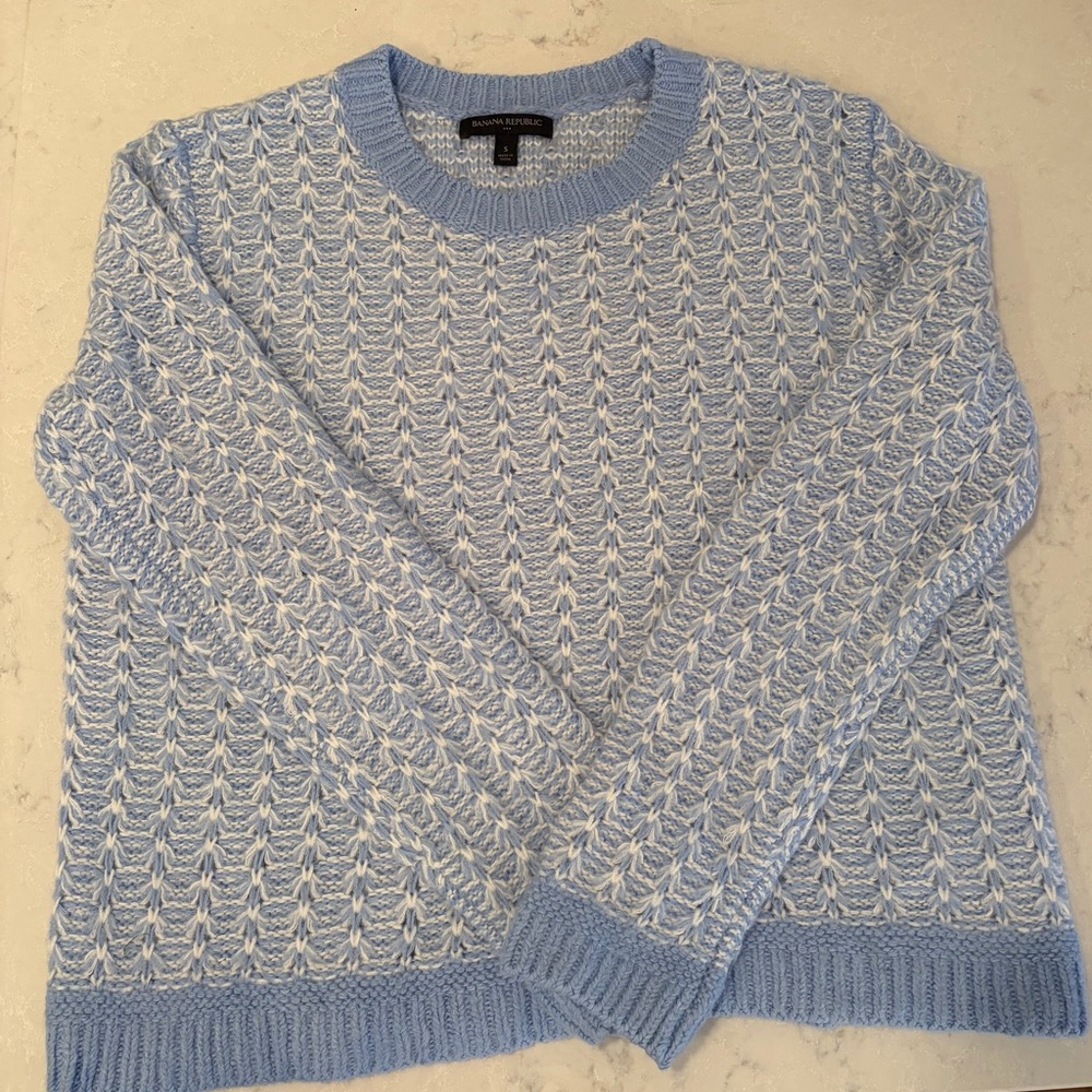 Banana Republic Sky Blue Crewneck Sweater